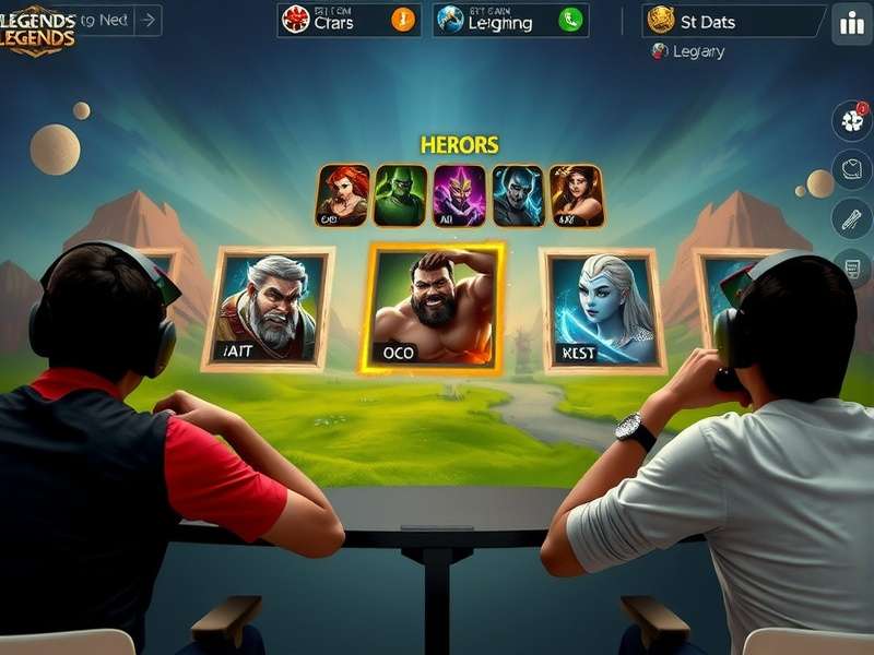 Legends Clash gameplay screenshot showing hero selection